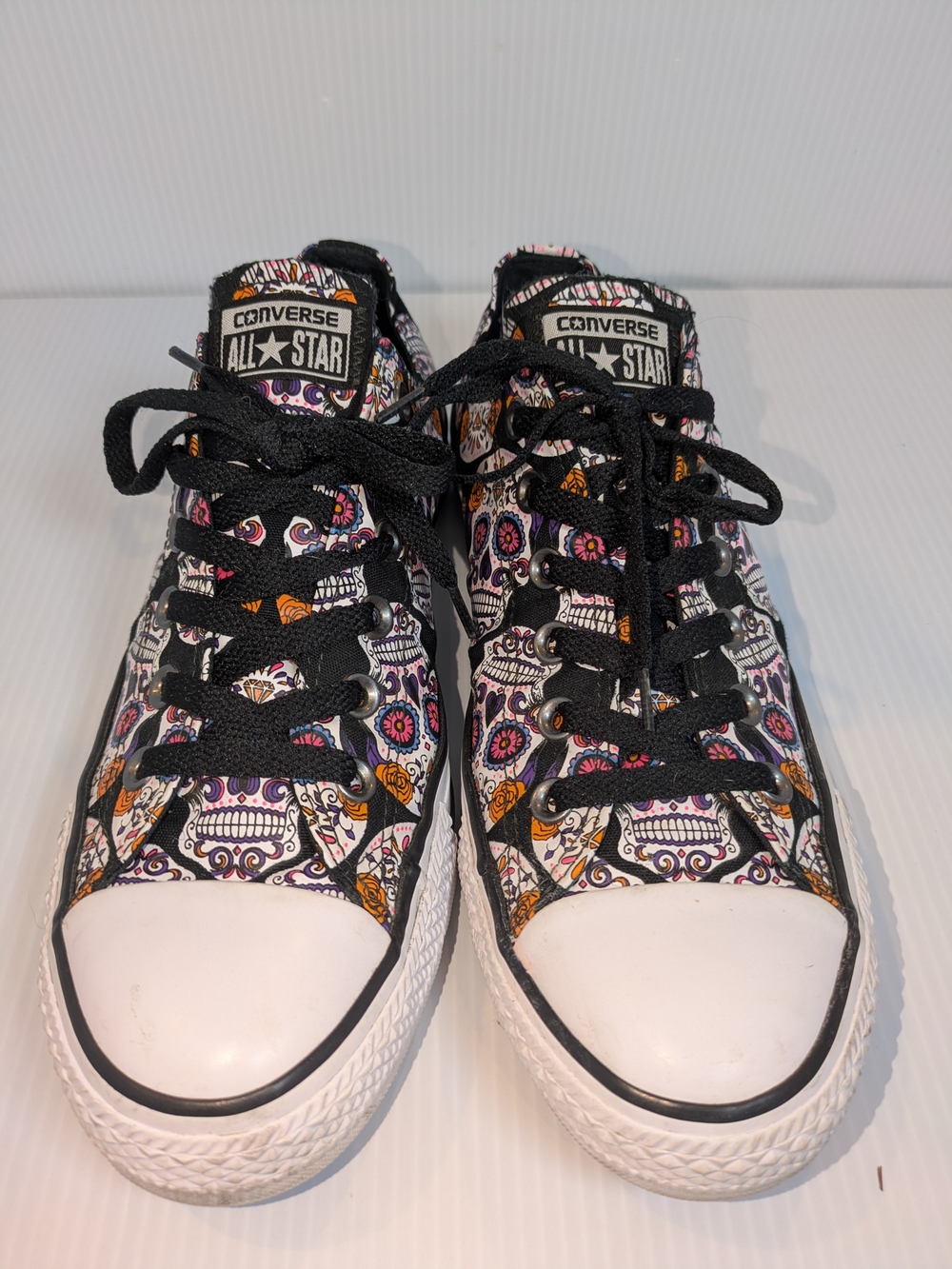 Converse All Star Sugar Skull Day of the Dead Sneakers Women 10 Men 8